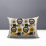 Bako Lion Reversible Indoor/Outdoor Rectangular Pillow