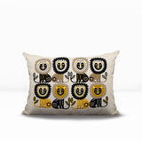 Bako Lion Reversible Indoor/Outdoor Rectangular Pillow