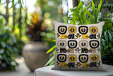 Bako Lion Reversible Indoor/Outdoor Square Pillow in Yellow - Size 20x20