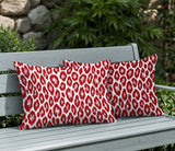 Ballen Zebra Print Indoor/Outdoor Reversible Rectangular Pillow
