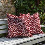 Ballen Zebra Print Indoor/Outdoor Reversible Square Pillow