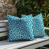 Ballen Zebra Print Indoor/Outdoor Reversible Square Pillow