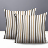 Barker Stripe 2 Sets Indoor/Outdoor Reversible Square Pillow