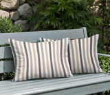Barker Stripe 2 Sets Indoor/Outdoor Reversible Rectangular Pillow