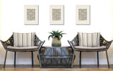 Barker Stripe 2 Sets Indoor/Outdoor Reversible Rectangular Pillow