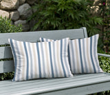 Barker Stripe 2 Sets Indoor/Outdoor Reversible Rectangular Pillow