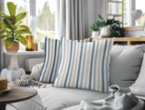Barker Stripe 2 Sets Indoor/Outdoor Reversible Square Pillow