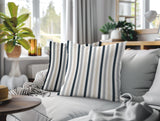 Barker Stripe 2 Sets Indoor/Outdoor Reversible Square Pillow