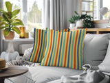 Barker Stripe 2 Sets Indoor/Outdoor Reversible Square Pillow