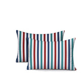 Barker Stripe 2 Sets Indoor/Outdoor Reversible Rectangular Pillow