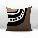 Basia Abstract Reversible Indoor/Outdoor Square Pillow