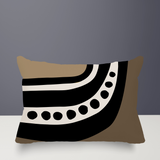 Basia Abstract Reversible Indoor/Outdoor Rectangular Pillow
