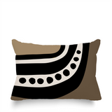 Basia Abstract Reversible Indoor/Outdoor Rectangular Pillow