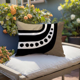 Basia Minimalist Lumbar Indoor/Outdoor Throw Pillow