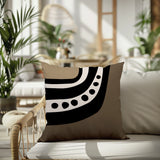 Basia Abstract Reversible Indoor/Outdoor Square Pillow