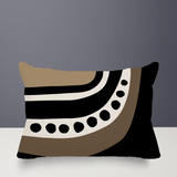 Basia Abstract Reversible Indoor/Outdoor Rectangular Pillow