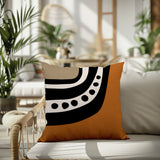 Basia Abstract Reversible Indoor/Outdoor Square Pillow