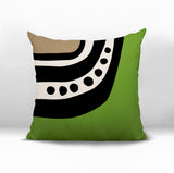Basia Abstract Reversible Indoor/Outdoor Square Pillow