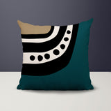 Basia Abstract Reversible Indoor/Outdoor Square Pillow