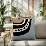 Basia Abstract Reversible Indoor/Outdoor Square Pillow
