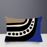 Basia Abstract Reversible Indoor/Outdoor Rectangular Pillow