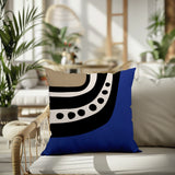 Basia Abstract Reversible Indoor/Outdoor Square Pillow