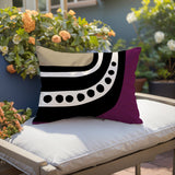 Basia Minimalist Lumbar Indoor/Outdoor Throw Pillow