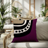 Basia Abstract Reversible Indoor/Outdoor Square Pillow