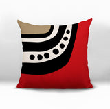 Basia Abstract Reversible Indoor/Outdoor Square Pillow