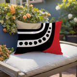 Basia Minimalist Lumbar Indoor/Outdoor Throw Pillow