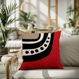 Basia Abstract Reversible Indoor/Outdoor Square Pillow