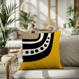 Basia Abstract Reversible Indoor/Outdoor Square Pillow