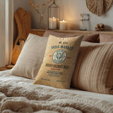 Rice Sacki Faux Linen Lumber Pillow