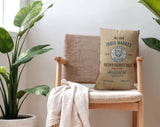 Rice Sacki Faux Linen Lumber Pillow