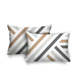 Bass Geometric Reversible Indoor/Outdoor Rectangular Pillow