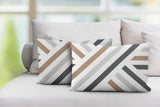 Bass Geometric Reversible Indoor/Outdoor Rectangular Pillow