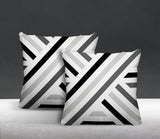 Bass Geometric Reversible Indoor/Outdoor Square Pillow