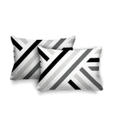 Bass Geometric Reversible Indoor/Outdoor Rectangular Pillow