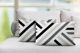 Bass Geometric Reversible Indoor/Outdoor Rectangular Pillow