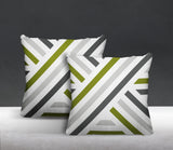 Bass Geometric Reversible Indoor/Outdoor Square Pillow