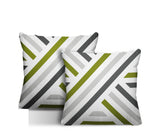 Bass Geometric Reversible Indoor/Outdoor Square Pillow