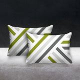 Bass Geometric Reversible Indoor/Outdoor Rectangular Pillow