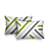 Bass Geometric Reversible Indoor/Outdoor Rectangular Pillow