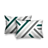 Bass Geometric Reversible Indoor/Outdoor Rectangular Pillow