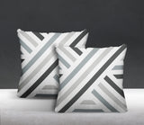 Bass Geometric Reversible Indoor/Outdoor Square Pillow