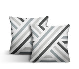 Bass Geometric Reversible Indoor/Outdoor Square Pillow