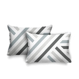 Bass Geometric Reversible Indoor/Outdoor Rectangular Pillow