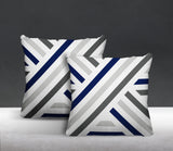 Bass Geometric Reversible Indoor/Outdoor Square Pillow