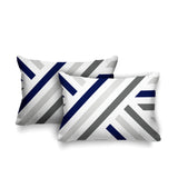 Bass Geometric Reversible Indoor/Outdoor Rectangular Pillow