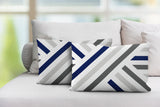 Bass Geometric Reversible Indoor/Outdoor Rectangular Pillow
